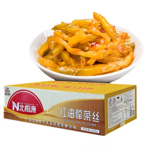 北极源红油榨菜丝9斤装商用