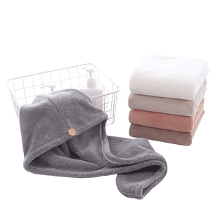 图强2条抗菌干发帽女吸水速干毛巾可爱擦头发包头浴帽发带干发巾