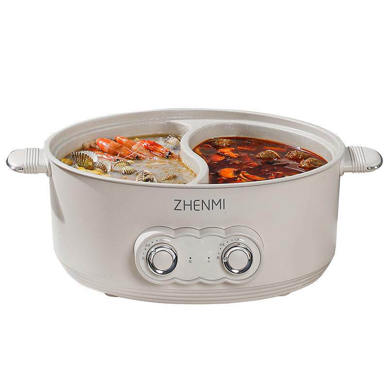臻米电火锅鸳鸯锅家用多功能火锅