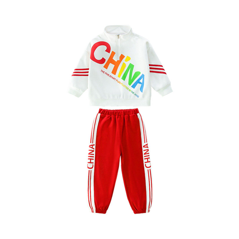 小学生运动会开幕式表演服儿童啦啦队团体服中国风元旦合唱服套装