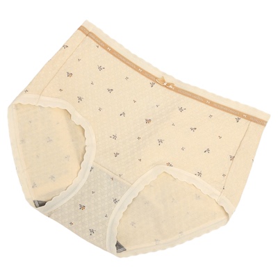 伊内裤女2026新款10A石墨烯抑菌无痕大码磨毛中高腰碎花平角短裤