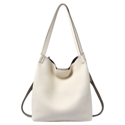 DISSONA迪桑娜女包 2026新品水桶包真皮hobo大容量通勤单肩斜跨包