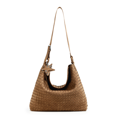 DAOR秋冬大号通勤麂皮编织托特包