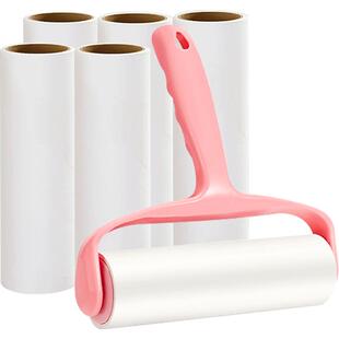 千屿大号16cm粘毛器1+6组合装可撕滚筒粘毛器粘尘刷衣服宠物除毛