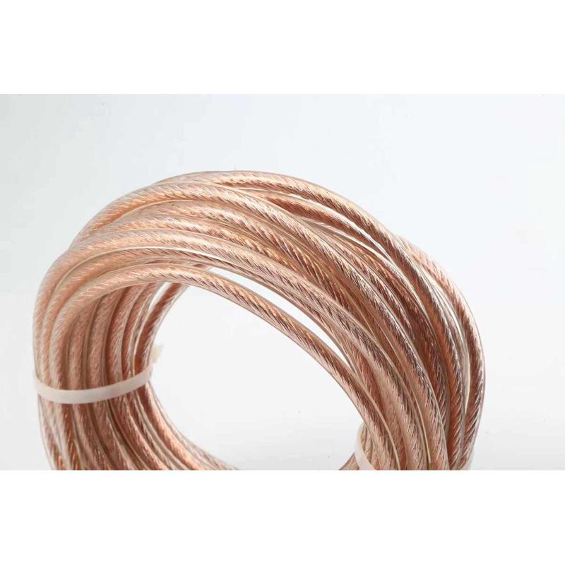 包塑圆铜绞线加塑PVC透明绝缘线桥架管道静电接地线镀锡圆铜绞线