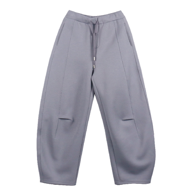 简表达女灰色宽松显瘦香蕉裤