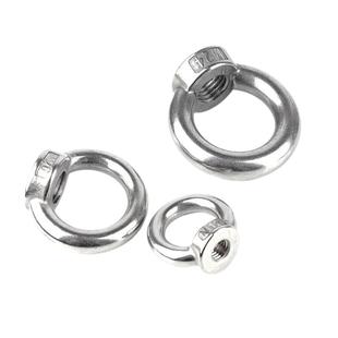 304不锈钢吊环螺母吊母吊环螺丝船用圆环形螺帽起重吊耳M3M4M5M36