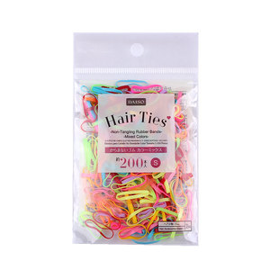 日本大创DAISO发圈黑色彩色棕色发绳橡皮筋扎头 皮圈儿童透明发圈