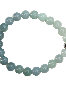 油青翡翠伊人浅笑七夕玉石手链