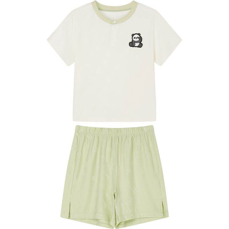 ibaby×outlast太空舱恒温短袖短裤儿童套装家居服夏薄款睡衣睡裤
