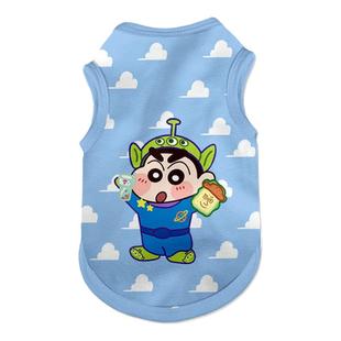 蜡笔小新联名玩具总动员宠物背心狗狗猫咪衣服防掉毛泰迪大中小型