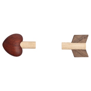 原上城丘比特之箭原创设计可爱爱心实木冰箱磁性贴笔筒小配件礼物