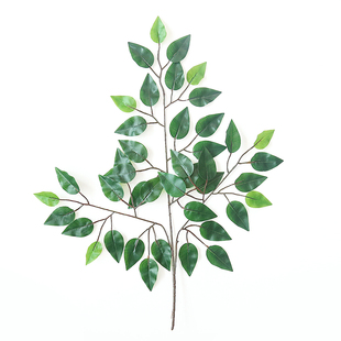 仿真树枝树叶塑料植物假红枫叶装饰银杏榕树叶假叶子绿植工程造型