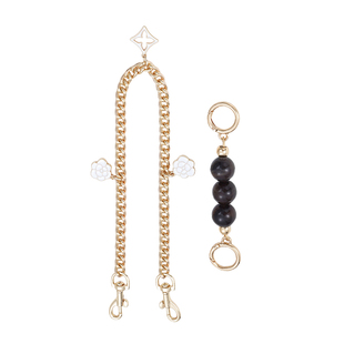 适用coach蔻驰流浪包琥珀珠延长链Laurel31包加长肩带装饰链配件