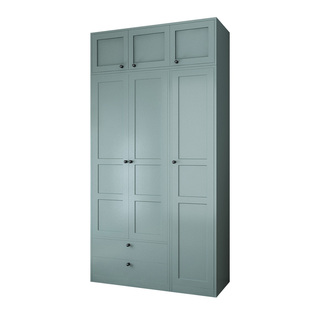 钢制衣柜家用卧室儿童收纳储物柜出租房小户型储物带抽屉衣橱斗柜