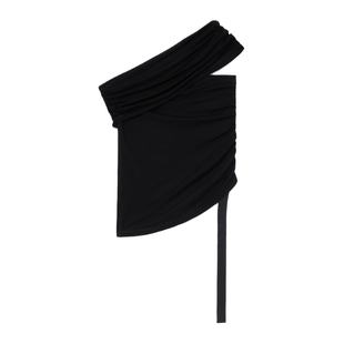 IT HELMUT LANG女装不对称无袖上衣新款时髦解构感修身露肩背心