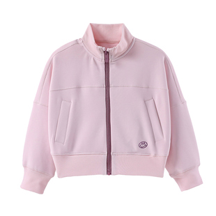 半度闲女童立领外套洋气春装中大童2025新款儿童春秋款运动上衣潮