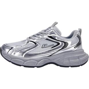 回力女鞋2026春季新款厚底增高银色爆款老爹鞋女休闲百搭运动鞋女