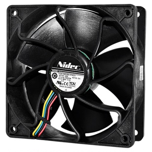 Nidec V12E12BS2B5-07A021暴力12038 12V3A双滚珠机箱PWM风扇12CM