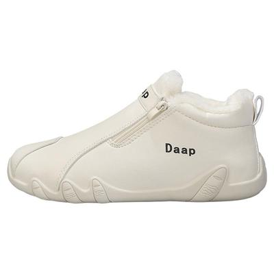 雪地靴男冬季加绒加厚保暖皮毛一体青少年防寒运动侧拉链工作棉鞋