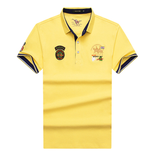 高尔夫球上衣服男夏装POLO衫品牌短袖翻领T恤透气正品打GOLF球衣