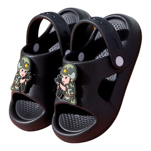 两穿儿童凉拖鞋新款2025夏季软底防滑沙滩男童小童外出宝宝凉拖鞋