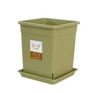 新款加厚树脂花盆塑料高档正方形透气控根大口径加仑绣球月季花盆