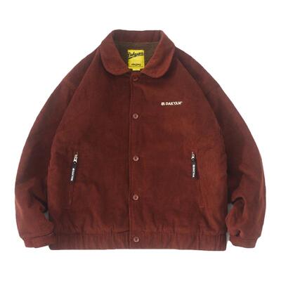 DAKYAM翻领冬季宽松羊羔绒夹克