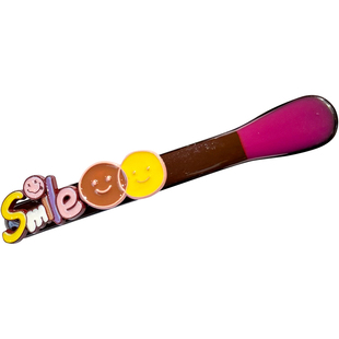 新款可爱笑脸字母发夹女多巴胺撞色发卡高级感一字侧边刘海夹头饰