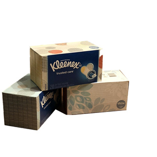 美国代购Kleenex超柔软面巾纸巾抽纸儿童婴儿2层230抽x6个长方盒