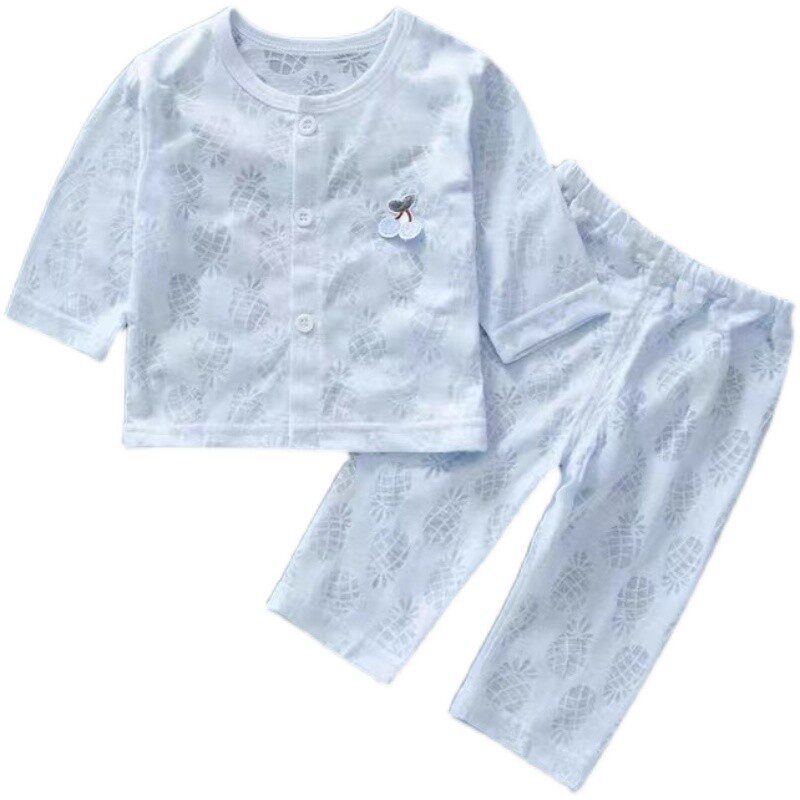 新生婴儿衣服夏薄款长袖纯棉睡衣连身衣/爬服/哈衣