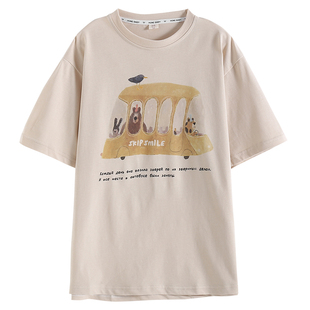 女童短袖t恤2026新款儿童夏季潮牌夏装韩版宽松上衣女孩洋气衣服