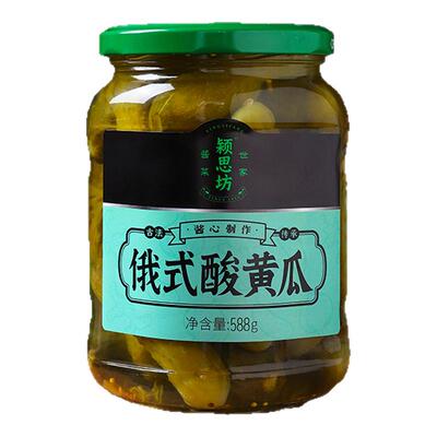 颍思坊俄式风味酸黄瓜588g瓶装