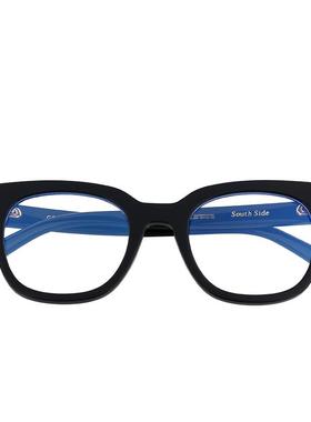 韩版墨镜女潮黄色橙色椭圆形太阳眼镜男墨镜女高级感ins