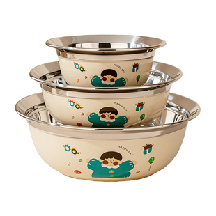 316不锈钢儿童碗6岁以上食品级汤面碗宝宝碗个人专用饭碗餐具套装