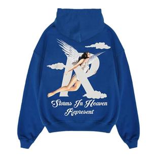 Represent Storms In Heven Hoodie天使印花高街宽松连帽衫卫衣潮