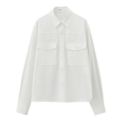 MOUSSYcleanfit刺绣LOGO衬衫