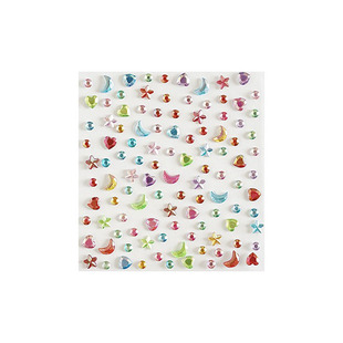 脸贴儿童节妆容贴可爱面部化妆道具星星月亮爱心装饰品演唱会水钻