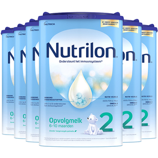 荷兰牛栏2段婴幼儿原装进口宝宝配方奶粉诺优能二段6个月以上6罐