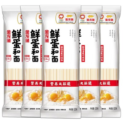 金龙鱼鲜蛋和面挂面拌面面条120g