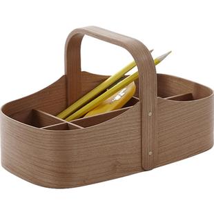 失物招领家具haco实木收纳篮玄关钥匙盒手工化妆台桌面储物首饰盒