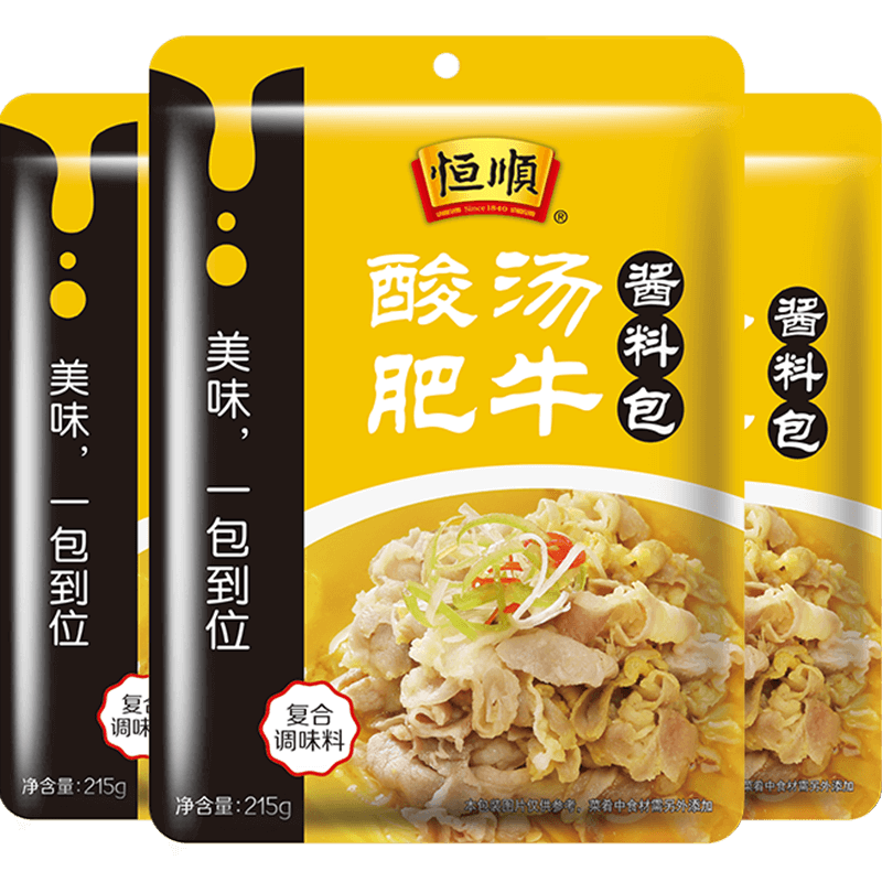 恒顺酸汤肥牛正宗酱料调料215g