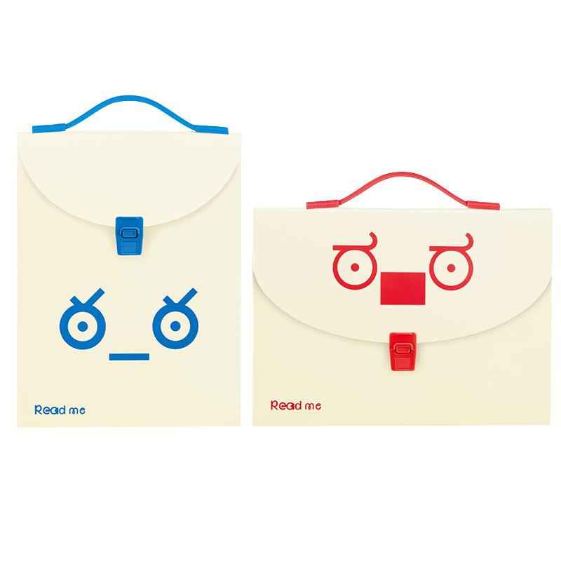 富美高风琴包直立怪可爱系列学生办公分类收纳文件文具分标签可爱卡通形象手提式式样可选