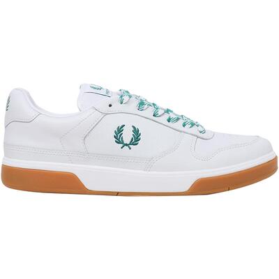 FRED PERRY男士休闲鞋夏季新款运动系带麦穗刺绣小白鞋B9310