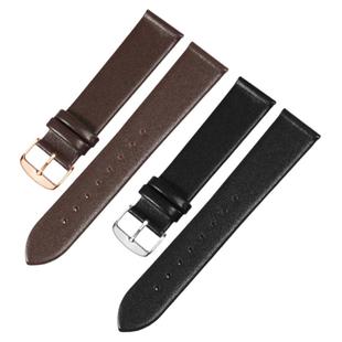 超薄真皮表带男适配天梭浪琴ck嘉兰DW罗西尼天王牛皮手表带表链女