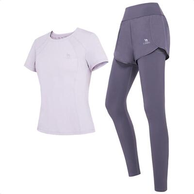 骆驼瑜伽服套装女跑步休闲两件套