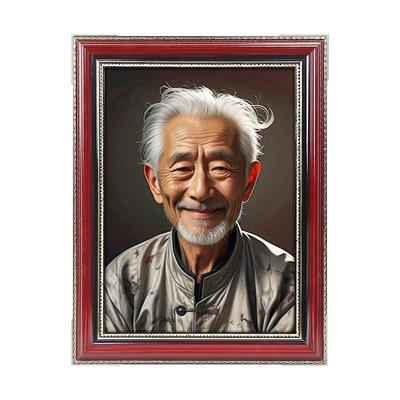 老人遗相框实木包邮可定制相框