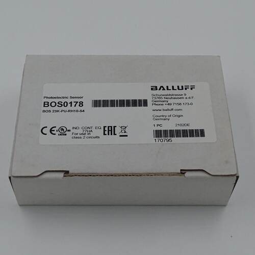 议价全新原装BOS0178巴鲁夫BOS 23K-PU-RH10-S4背景消隐光电开关