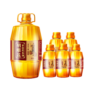 胡姬花古法小榨花生油4L家用大桶装纯正浓香物理压榨一级食用油