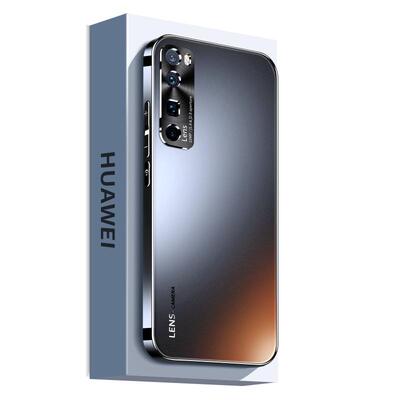 适用华为nova7电镀磨砂玻璃壳